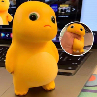 Mainan Picit Naga Susu Kecil, Pelega Tekanan, Lantunan Perlahan, Gaya TikTok Comel, Viral, Alat Bant