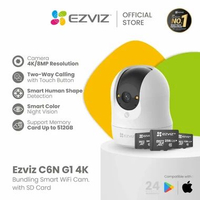 Ezviz C6N 8MP 4K G1 Pan & Tilt Wi-Fi IP Camera CCTV Indoor Smart Home Security w/ SD Card 32/64/128/