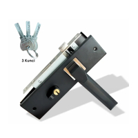 Handle set Pintu Tanggung / Medium 20cm handle pintu Kotak HSJ 8003 BN / handle pintu minimalis / ga