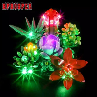 Hprosper LED Light for 10309 Creator Succulents Decorative Lamp With Battery Box (Not Include Lego Building Blocks)