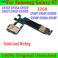 32GB For Samsung Galaxy S7 G930F G930FD G930V/G930A/G930U S7 Edge G935F G935FD Motherboard Original Unlocked 100% Tested Plate