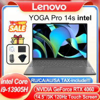 Lenovo YOGA Pro 14s Laptop 2023 Intel Core i9-13905H NVIDIA GeForce RTX4060 3K 120Hz Touch Sreen Prosody Keyboard 14.5''Notebook