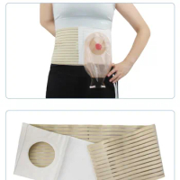 Ostomy Large Belt! Durable and Elastic Colostomy Abdominal Belt for Sports! Fix ostomy bags &amp; avoid Parastomal Hernia~ All Sizes