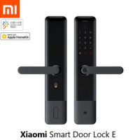 Xiaomi Smart Door Lock E Fingerprint Password Bluetooth Unlock Detect Alarm Work Mi Home App Control with Doorbell