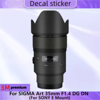 For SIGMA Art 35mm F1.4 DG DN for SONY E Mount Lens Sticker Protective Skin Decal Film Anti-Scratch Protector Coat ART35 F/1.4