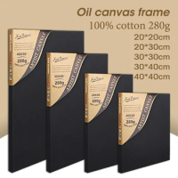 1pcs Canvas Easel Black And White Frame Drawing Board Various Sizes Suitable For Gouache,Acrylic Painting,Oil Paint,Art Supplies