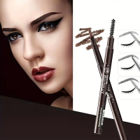 Bút Chì Kẻ Lông Mày Chống Thấm Nước, Hai Đầu, Lâu Trôi, Xoay Tự Động, Dễ Thoa Kèm Cọ Lông Mày Cosmet
