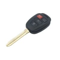 Hindley 4 buttons remote car key Shell case fob for Toyota Camry 2012 2013 2014 2015 Corolla 2014 2015 with toy43 blade