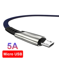 5A Quick Charge Micro USB Cable For OPPO A12 A15 A1K A5 A7 A8 A9 F9 F11 Pro Realme C1 C2 C3 C11 C12 C15 Fast Charging Data Wire