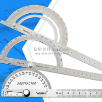 不銹鐵木工角度尺多功能高精度工業學生量角器角度規調節器測量儀