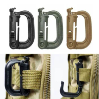 2022Attach Plasctic Shackle Carabiner D-ring Clip Molle Webbing Backpack Buckle Snap Lock Grimlock Camp Hike Mountain climb Outd