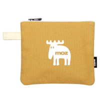 【moz】母親節禮物 瑞典小駝鹿手拿化妝收納包(黃)