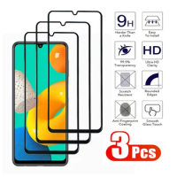 3Pcs Full Tempered Glass For Samsung Galaxy A02 A12 A22 A32 A42 A52 A72 Screen Protector M12 M22 M32 M42 M52 M62 Protective Film