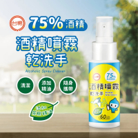 【台糖】75%酒精噴乾洗手6入(60ml/入)(添加天然茶樹精油)