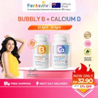 Pentavite Vitamin Set 2 Botol (Bubbly B + Kalsium D+) Boleh Kunyah (60 Tablets for Adult) | Bubbly B