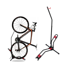 【運動收納哥】黑紅 腳踏車車架 自行車車架 立車架 置車架 自行車展示架(展示架 停車架)