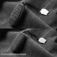 Customized Alcantara 100% Car Key Case Cover Holder Key Shell Buckle for Aston Martin DB11 Vantage DBX