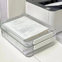Test Paper Storage Box, Exclusive Organizer for Top Students, Transparent Household Register, Junior