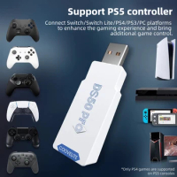Ds50 Pro Converter for Ps5/ps4/x1s/ns Pro Controllers Suitable for Playing Games on Ps4/ps3/switch/lite/pc Consoles Adapter