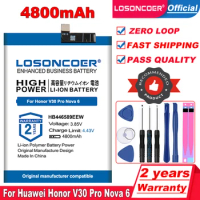 LOSONCOER 4800mAh HB446589EEW Battery For Huawei Honor View 30 Pro 5G OXF-N29 Nova 6 Nova6 Battery in stock