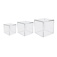 方形四面透明壓克力展示架-3種尺寸 #0401 #0402 #0403