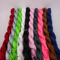 Wholesale 10 Bundles 1.5mm 150M Macrame Shamballa Bracelet Nylon Cord Beading Rattail Braided Chinese Knotting String Thread