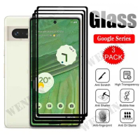 3 Pcs Tempered Glass For Google Pixel 8 Pro 8A 7 Pro 7A 7 6 Pro 6A 6 5 5A 4A 4G 5G Curved Full Cover Screen Protector