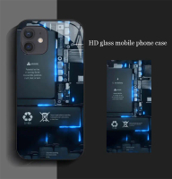 เคสโทรศัพท์, เคสสำหรับ ITEL P55, A70 5G และ 4G, สไตล์นิยายวิทยาศาสตร์อิเล็กทรอนิกส์, วัสดุกระจก, ป้อ