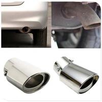 Universal Car Accessories Muffler Tip Round Stainless for Volkswagen VW B6 Jetta Mk5 MK6 Any Cars Octavia A7 CC Tiguan