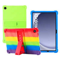 For Samsung Galaxy Tab A9 Plus Tablet Case, Cover for Galaxy Tab A9+ SM-X210 X216 X218 Silicon Skin Stand Case Protective Shell