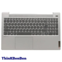 UK English Platinum Grey Keyboard Upper Case Palmrest Shell Cover For Lenovo Ideapad 5 15 ITL05 IIL05 ALC05 ARE05 5CB1A24849