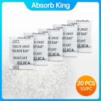 Silica gel desiccant 1g 20packet Food Grade Silica Gel Desiccant Composite paper Silica Gel Packets Desiccant