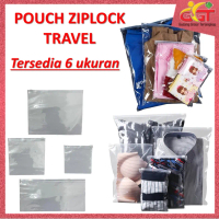 GGT Pouch Ziplock Bag Pvc Transparan Travel Pouch Polos Serbaguna