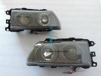 大禾自動車 PVC 光圈 魚眼 黑大燈 適用 HONDA 喜美四代 16V 88~91 CRX