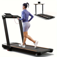 Space-Saving 3-in-1 Foldable Treadmill - Efficient Running Machine for Walking and Jogging Workouts at Home and Office - Perfect