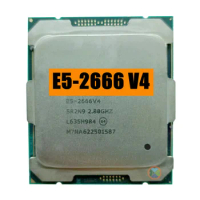 Xeon E5-2666 V4 CPU 12 Core 24 Threads 2.8 GHz 145W LGA 2011-v3 E5-2666V4 CPU Processor Xeon E5-2666 V4 CPU