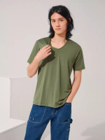 OBSTYLE 涼感．冰咖啡紗抗UV短袖上衣《KL0695》