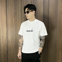 美國百分百【全新真品】MONCLER 短袖 棉質 休閒 FRGMT聯名 T恤 歐洲精品 上衣 logo 圖標 短T 白色 DA46