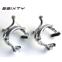 3SIXTY Black &amp; Silver Aluminum Alloy Bicycle V &amp; Caliper Brake for Brompton Folding Bicycle