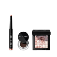 【Bobbi Brown 芭比波朗】持久抗暈眼妝組(流雲防水持久炫彩眼影筆+流雲眼線膠3g)