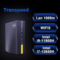 Transpeed Mini PC Windows 11pro intel UHD Graphics i9-11900H i7-12650H WIFI6 BT5.2 LAN 1000M 1TB Gaming Computer HD2.0 Mini pc