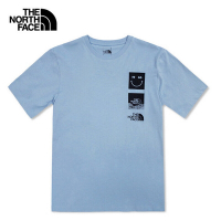 The North Face U MFO S/S 1966 GRAPHIC TEE 男女短袖上衣-藍-NF0A8AUYQEO