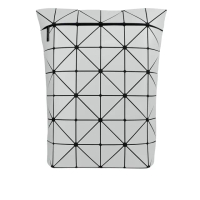 【ISSEY MIYAKE 三宅一生】BAO BAO BLOCKY 啞光霧面拉鍊後背包(淺灰色)