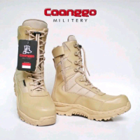 sepatu pdl gurun predator safety boots pria satpol pp tni polri security Shoes Hitam Tactical Karet