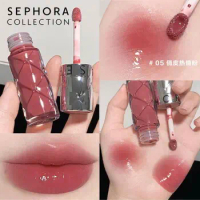 Sephora Liquid Lipstick Long-lasting Non-stick Cup Hydrating Mirror Lip Glaze Lip Gloss Natural Nude Pink Lip Makeup Maquillage