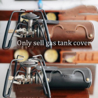 Camping Gas Can Protective Cover for SOTO 340 SOTO 310 Spider Stove Pure Cowhide Long Air Tank Cover Outdoor Stove Accessories