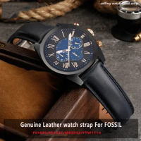 20mm22mm Genuine Leatherwatch strap for FOSSIL FS4835/FS5237/ME3052/FTW1114 Cowhide watch band replace waterproof bracelet men