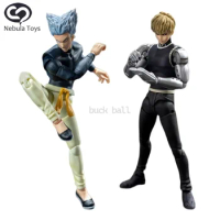 8 Inches One Punch Man Figures Genos Action Figure Garou Figurine Joint Mobility Models Pvc Statue Ornament Dolls Kids Toy Gifts