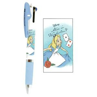 日本製 筆 3色 Disney  廸士尼 Alice in the Wonderland 愛麗絲夢遊仙境 原子筆 3色Jetstream 原子筆/圓珠筆 紅/藍/黑 (平行進口)