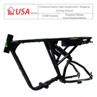 USA stock UPS/Fedex High-end off Road DIY Mountain Bike Frame Mountain 20*4.0 MTB DH Frame Carbon Steel Hybrid Bike Frameset